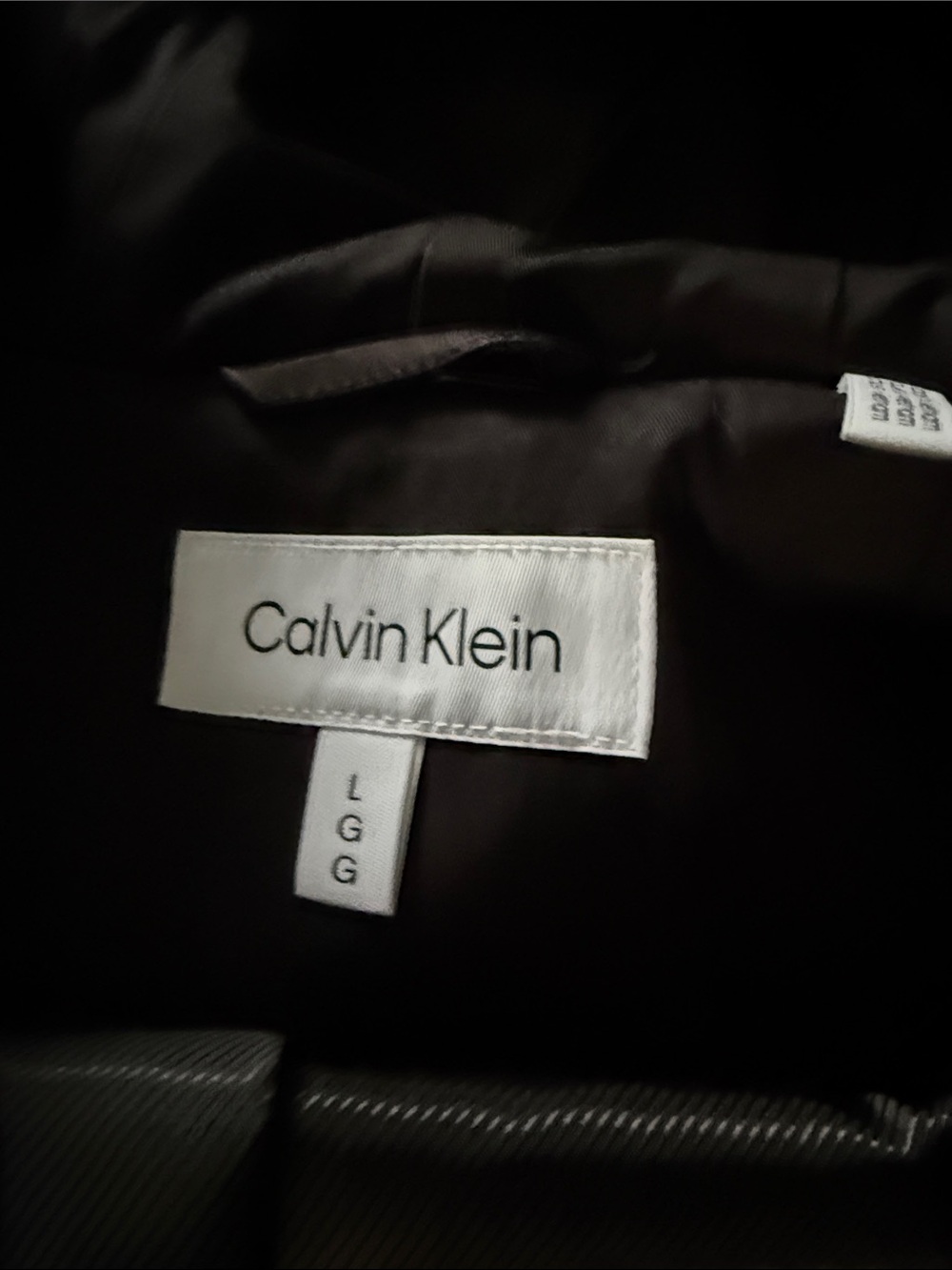 Calvin Klein Black Hooded Trench Coat - Picture 3 of 5